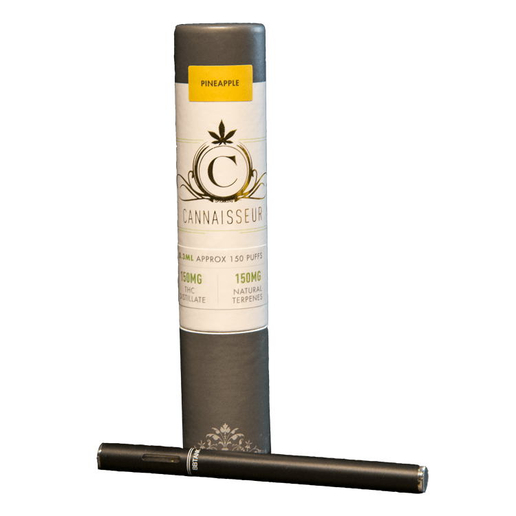 Cannaisseur – Disposable THC Distillate Pen – Pineapple 0.3ml | BC Weed Edible Canada
