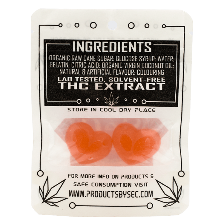 SEC – Hearts- 50mg THC | BC Weed Edible Canada