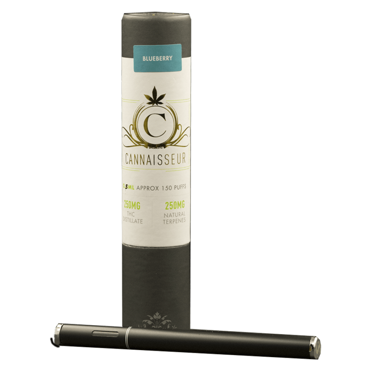 Cannaisseur – Disposable THC Distillate Pen – Blueberry 0.5ml | BC Weed Edible Canada