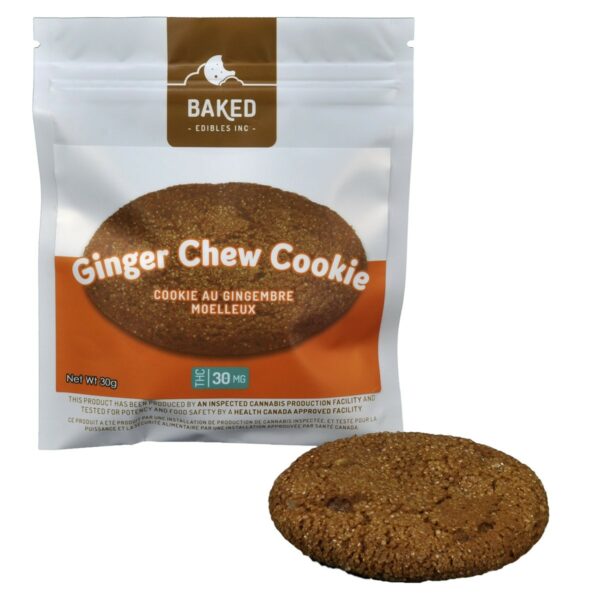 Baked Edibles – Cookie – Ginger Chew 30mg THC | BC Weed Edible Canada
