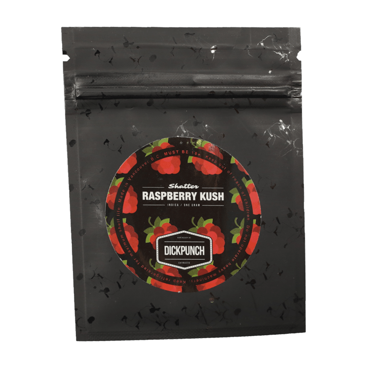 Dickpunch Extracts – Raspberry Kush (indica) – 1g | BC Weed Edible Canada