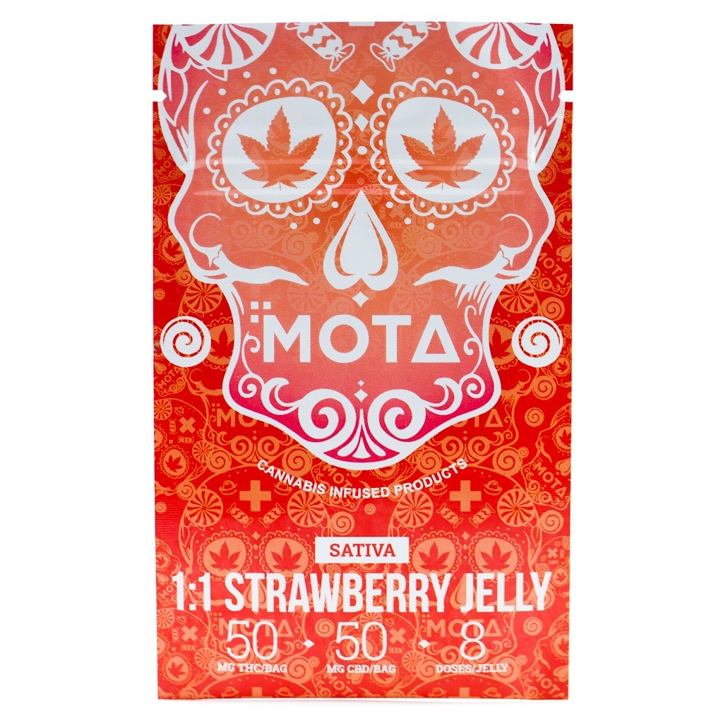 Mota – White Cube CBD – Strawberries & Cream – 180mg CBD | BC Weed Edible Canada