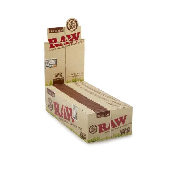 Rolling Papers – Raw Organic Hemp (Single Wide) | BC Weed Edible Canada