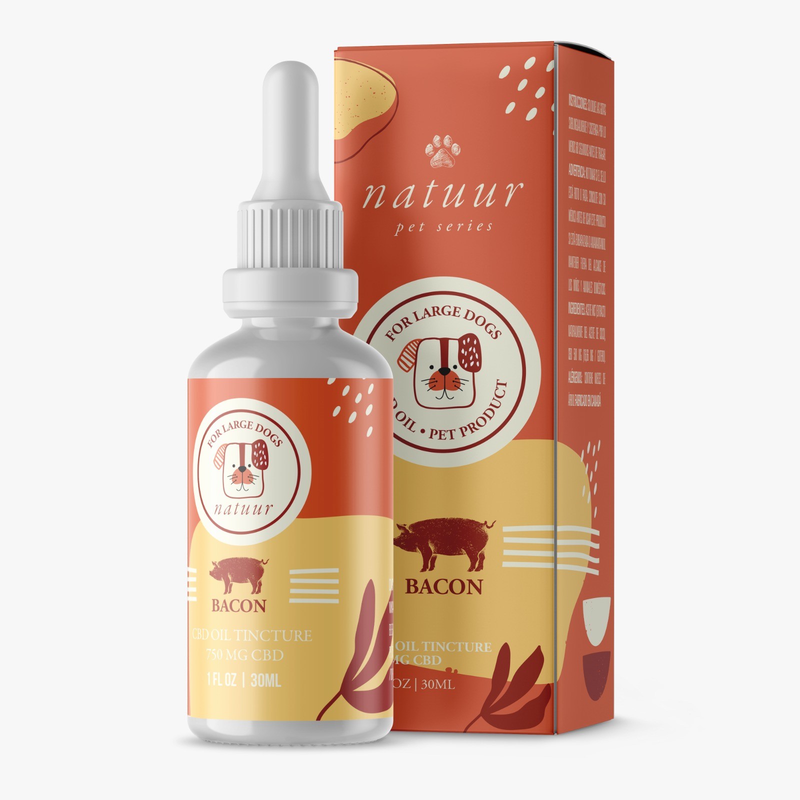 Natuur – Pet Series – CBD Oil For Small Dogs – Bacon Flavour – 125mg | BC Weed Edible Canada