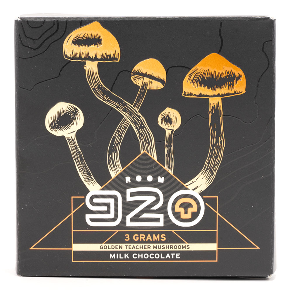 Room 920 – Mushroom Chocolate Bar – Milk Chocolate – 3 Grams | BC Weed Edible Canada