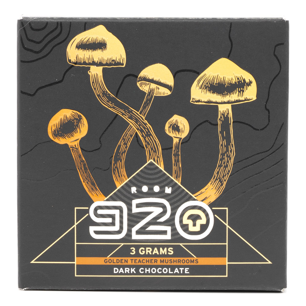 Room 920 – Mushroom Chocolate Bar – Dark Chocolate – 3 Grams | BC Weed Edible Canada