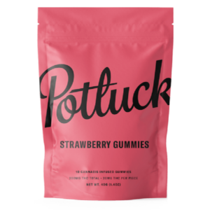 Potluck Extracts – Strawberry Gummies – 200mg THC | BC Weed Edible Canada Potluck Extracts – Strawberry Gummies – 200mg THC | BC Weed Edible Canada