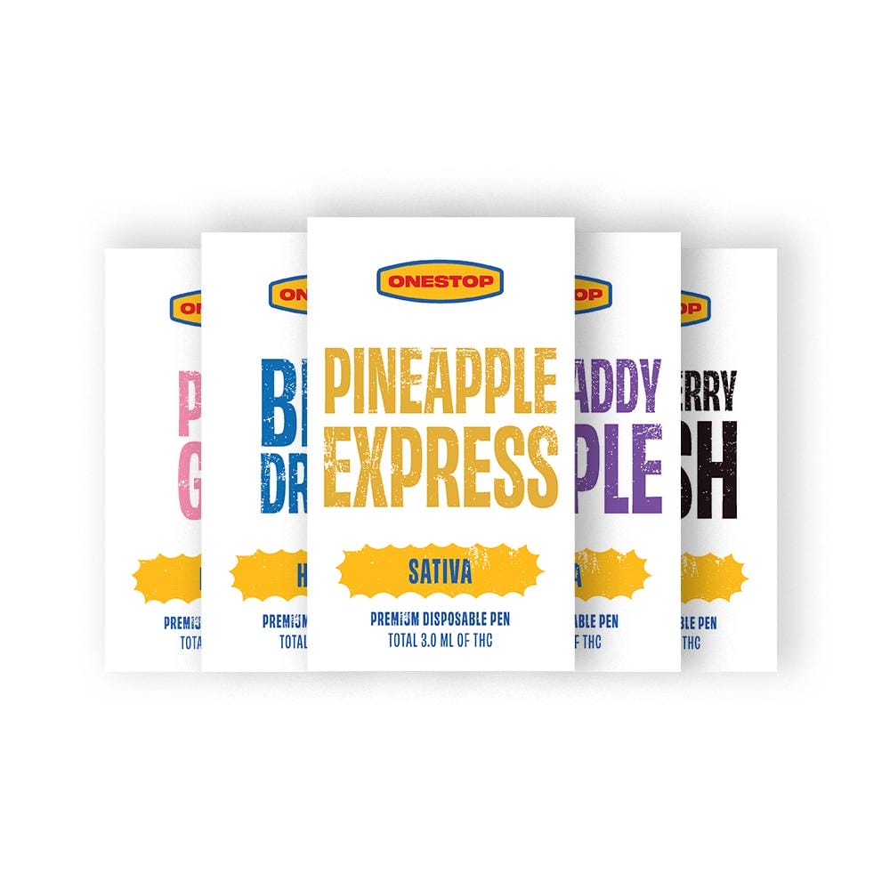 OneStop – THC Distillate Disposable Vape – Sativa – 3ml | BC Weed Edible Canada